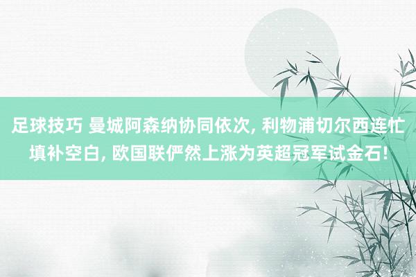 足球技巧 曼城阿森纳协同依次, 利物浦切尔西连忙填补空白, 欧国联俨然上涨为英超冠军试金石!